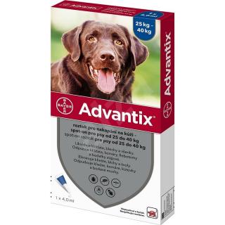 Advantix Spot On 1 x 4 ml pro psy nad 25-40 kg