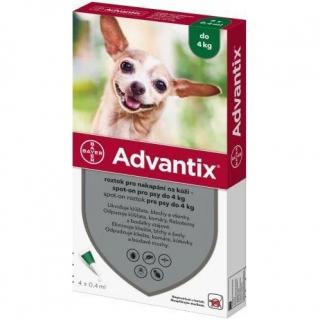 Advantix Spot On 1x 0,4 ml pro psy do 4 kg