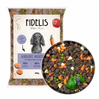 Fidelis - Hmyzí vařené menu pro psy 500 g (mražené) (zaváděcí sleva 20%)