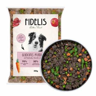 Fidelis - Koňské vařené menu pro psy 500 g (mražené) (exp.12/2023)