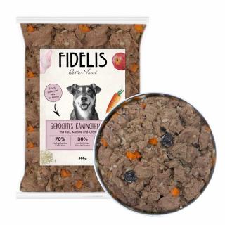 Fidelis - Králičí vařené menu pro psy 500 g (mražené) (zaváděcí sleva 20%)