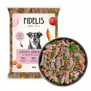 Fidelis - Kuřecí vařené menu pro psy 500 g (mražené) (exp.12/2023)