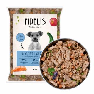 Fidelis - Losos vařené menu pro psy 500 g (mražené) (zaváděcí sleva 20%)