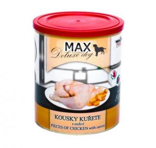 MAX Deluxe Dog kuřecí kousky s mrkví 800 g - Sokol Falco