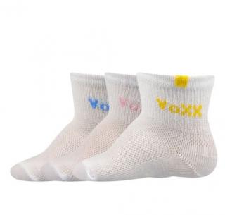 Kojenecké ponožky VOXX slabé Fredíček 11-13 - bílá+růžová