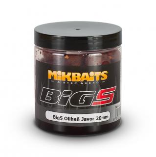 Mikbaits BiG boilie v dipu  Kód na slevu 10%: SLEVA10 Objem: 250 ml, Průměr: 20 mm, Příchuť: BigS Oliheň Javor