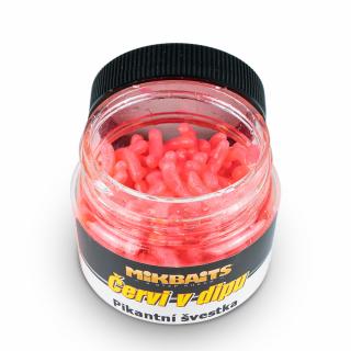 Mikbaits Červi v dipu  Kód na slevu 10%: SLEVA10 Objem: 50 ml, Příchuť: Pikantní švestka