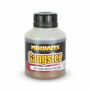 Mikbaits Gangster booster  Kód na slevu 10%: SLEVA10 Objem: 250 ml, Příchuť: G2 Krab Ančovička Asa