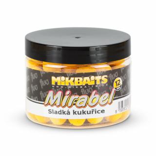 Mikbaits Mirabel Fluo boilie  Kód na slevu 10%: SLEVA10 Objem: 150 ml, Průměr: 12 mm, Příchuť: Sladká kukuřice