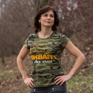 Mikbaits oblečení - Dámské tričko camou Ladies team  Kód na slevu 10%: SLEVA10 Velikost: L