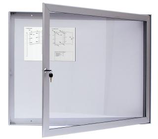 Jednokřídlá venkovní vitrína magnetická M40 - 12xA4 / A1000x940 mm