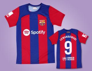 Fotbalový dres Barcelona 9 Lewandowski 2024 Velikost: 116 cm (3-4 roky)