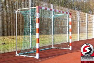 Branka Schäper 3x2 m s volně zavěšenou sítí (Kvalitní branka na futsal a házenou)