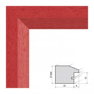 Fotorámeček 10x15 cm Dresden červená s plexisklem Plexisklo: čiré
