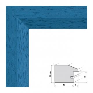 Fotorámeček 10x15 cm Dresden modrá s plexisklem Plexisklo: čiré