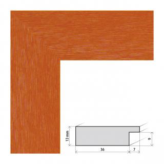 Fotorámeček 10x15 cm Lenna oranžová s plexisklem Plexisklo: čiré