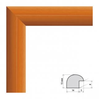 Fotorámeček 10x15 cm Roma oranžová s plexisklem Plexisklo: čiré
