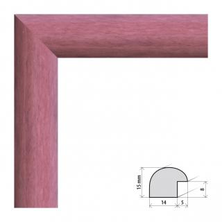 Fotorámeček 10x15 cm Roma růžová s plexisklem Plexisklo: čiré