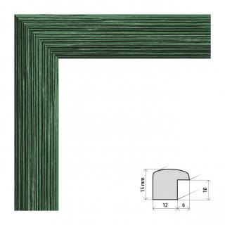 Fotorámeček 10x15 cm Samba zelená s plexisklem Plexisklo: čiré