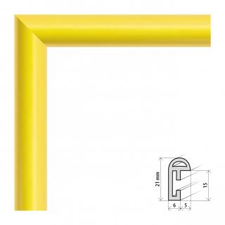 Fotorámeček 13x18 cm BF žlutá s plexisklem Plexisklo: čiré