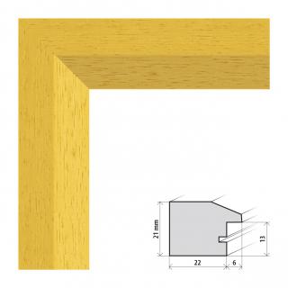 Fotorámeček 20x20 cm Dresden žlutá s plexisklem Plexisklo: čiré
