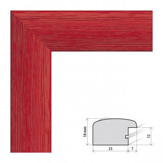 Fotorámeček 9x13 cm Rio červená s plexisklem Plexisklo: čiré