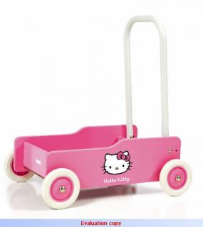 Hello Kitty - vozík s madlem pro nejmenší