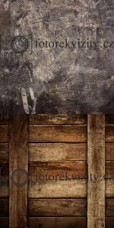 Spojené fotopozadí + fotopodlaha Dřevěná podlaha i pozadí