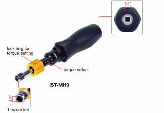 Momentový šroubovák INSIZE 1-3,5 Nm Hex socket