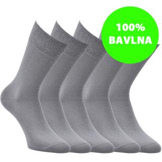 RS 100% balvněné Barva: Šedá, Styl: Hladká, Velikost: EU 35 (UK 3) 23 cm až EU 38 (UK 5) 25 cm