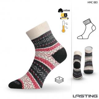 Silné ponožky HMC Barva: Červená, Velikost: 43 steh ( 9 palce)