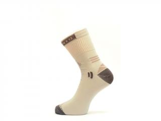 Slabší sportovní ponožka s přídavkem stříbra Speed Barva: Béžová, Velikost: 35 steh ( 3 palce)