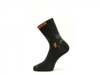 Slabší sportovní ponožka s přídavkem stříbra Speed Barva: Černá, Velikost: 35 steh ( 3 palce)