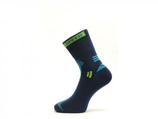 Slabší sportovní ponožka s přídavkem stříbra Speed Barva: Tmavě Modrá, Velikost: 35 steh ( 3 palce)