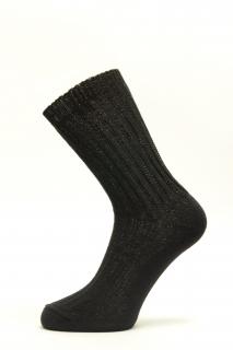 Teplé bavlněné ponožky - Albín Barva: Černá, Velikost: 35 steh ( 3 palce)