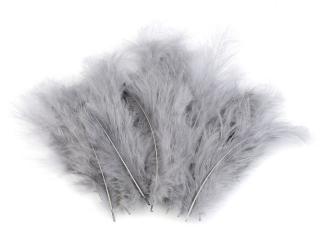 Pštrosí peří délka 9-16 cm Barva: šedá