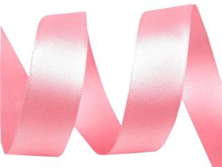 Saténová stuha oboulícní šířka 24 mm Barva: růžová