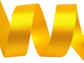 Saténová stuha oboulícní šířka 24 mm Barva: žlutá