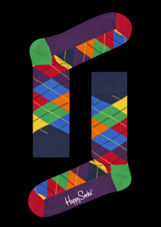 ARGYLE SOCK barevné ponožky Happy Socks (ARY01-6002) Velikost: 36-40