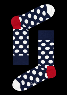 BIG DOT SOCK BWR barevné ponožky Happy Socks (BD01-608) Velikost: 36-40