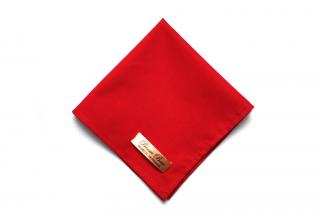Červený bavlněný kapesníček do kapsy