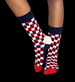 FILLED OPTIC SOCK barevné ponožky Happy Socks Velikost: 36-40
