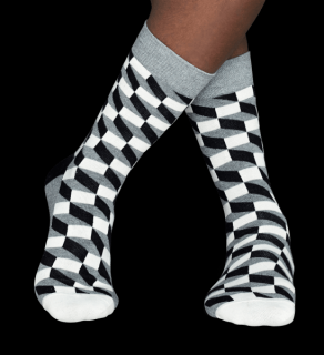 FILLED OPTIC SOCK BWG barevné ponožky Happy Socks Velikost: 41-46