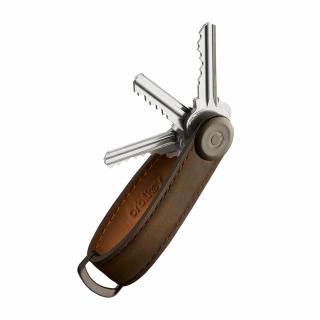 Kožená klíčenka Orbitkey 2.0 Crazy Horse - Oak Brown