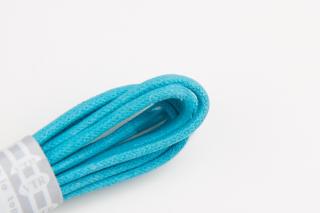 Široké tyrkysové  tkaničky do vyšších bot Délka tkaniček: 130 cm - 1 pár
