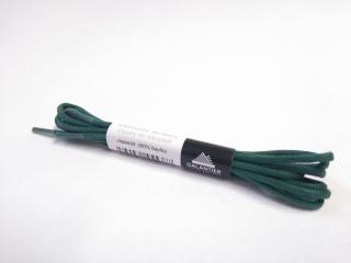 Zelené voskované tkaničky Délka tkaniček: 130 cm - 1 pár