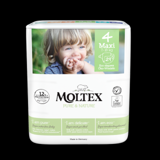 Jednorázové eko pleny pro batolata Maxi (7 - 18 kg) Moltex