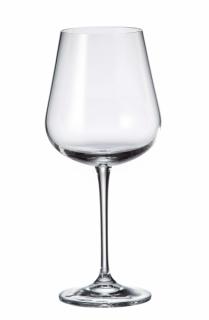 Sada 6 kusů sklenic na červené víno  ARDEA, 570ml Crystalite Bohemia