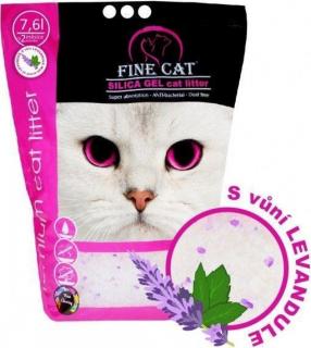 Fine Cat silicagel levandule 7,6 l
