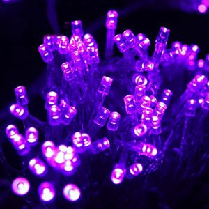 LED Vánoční osvětlení – LED řetěz, fialová, 10m, 100 LED